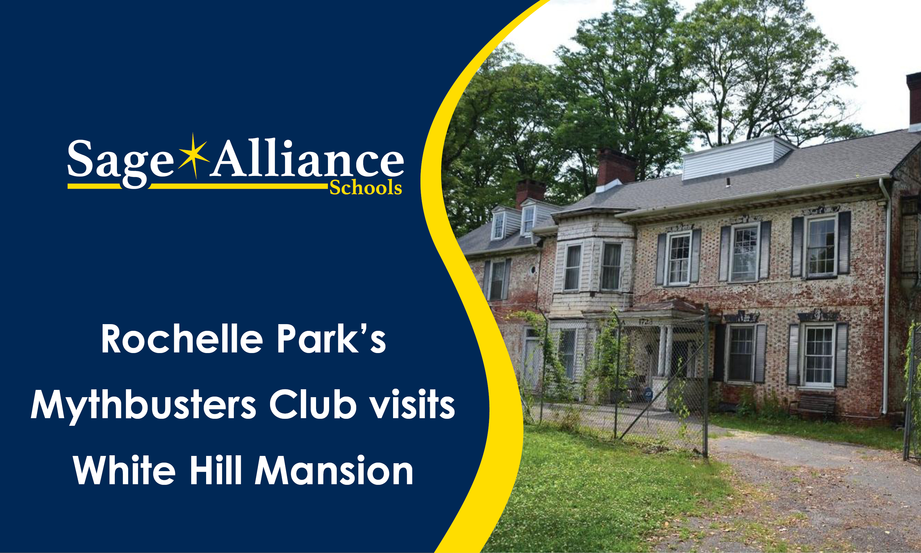 Rochelle Park's Mythbusters Club visits White Hill Mansion
