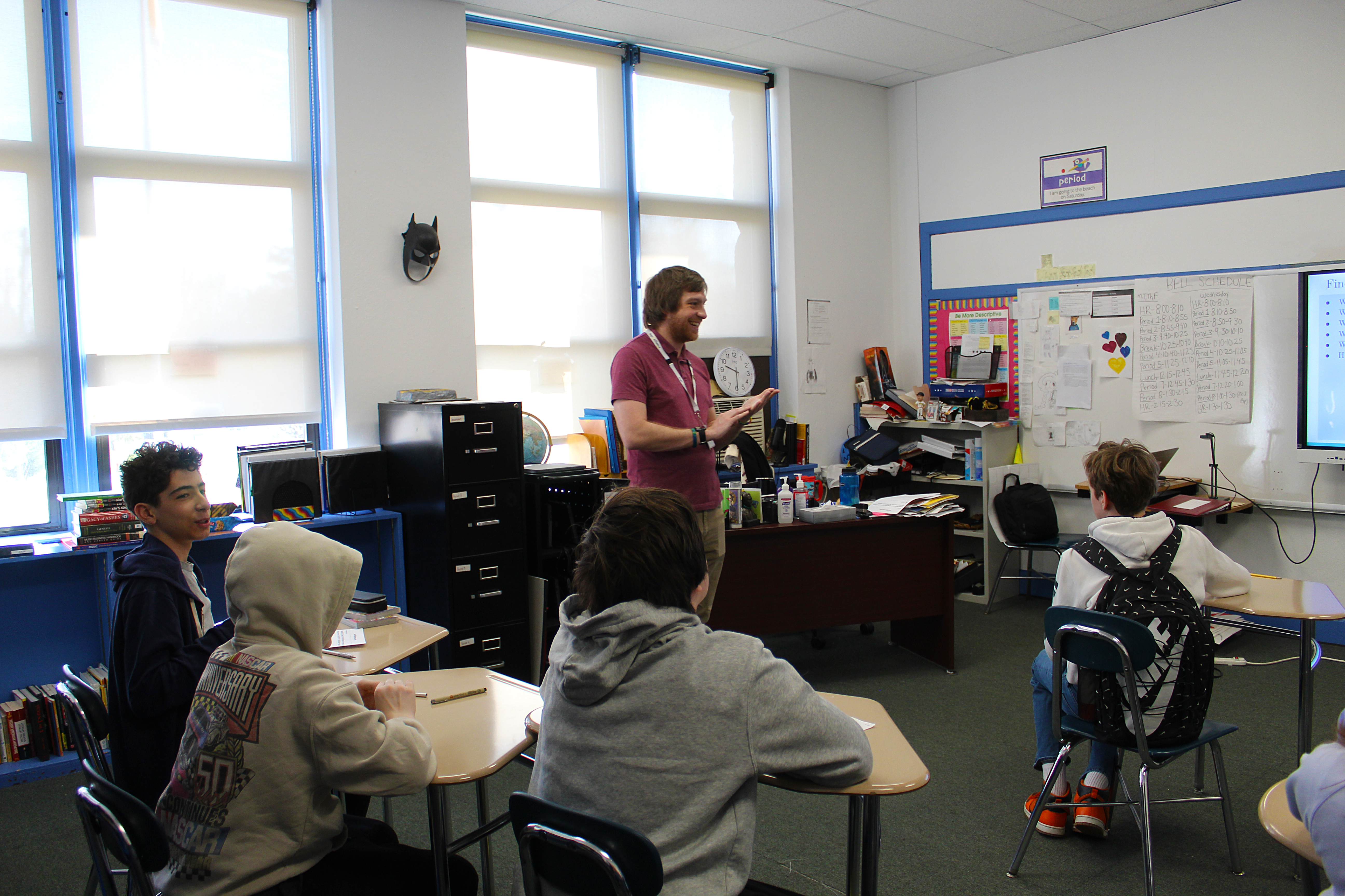 Teacher and students in classroom
